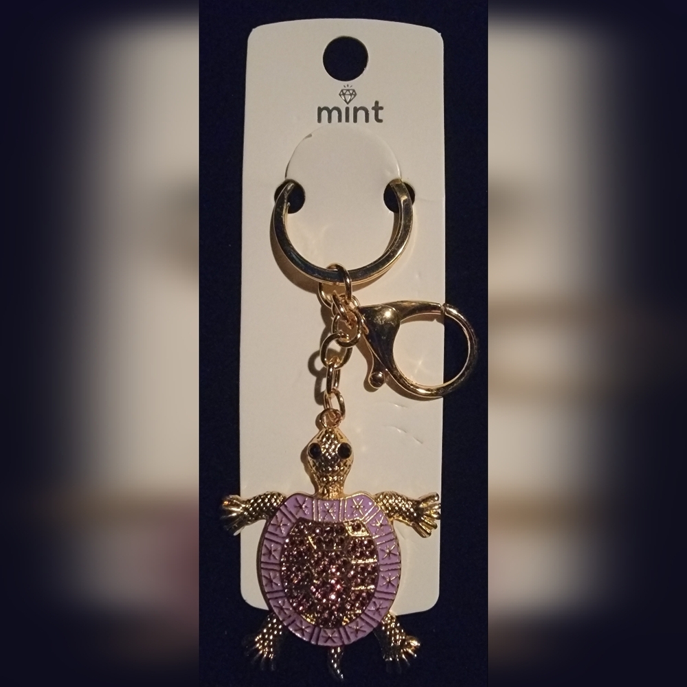 Purple Turtle Keychain - Picture 2 of 2